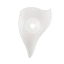 Corbett Lighting - 331-01-GSW - LED Wall Sconce - Moonstone - Gesso White