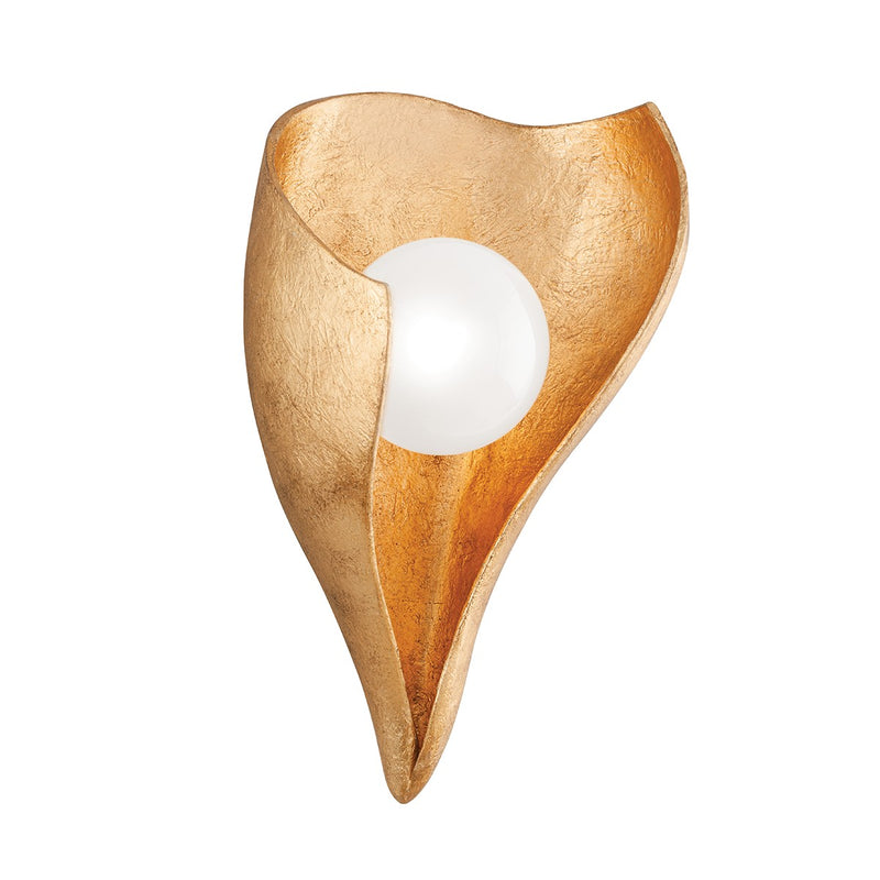 Corbett Lighting - 331-01-VGL - LED Wall Sconce - Moonstone - Vintage Gold Leaf