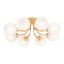 Corbett Lighting - 332-08-VGL - LED Semi Flush Mount - Onyx - Vintage Gold Leaf