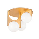 Corbett Lighting - 334-03-VGL - Three Light Flush Mount - Eiko - Vintage Gold Leaf