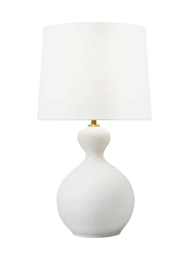 One Light Table Lamp<br /><span style="color:#4AB0CE;">Entrega: 4-10 dias en USA</span><br /><span style="color:#4AB0CE;font-size:60%;">PREGUNTE POR ENTREGA EN PANAMA</span><br />Collection: Antonina<br />Finish: Marion White