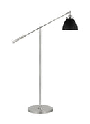 One Light Floor Lamp<br /><span style="color:#4AB0CE;">Entrega: 4-10 dias en USA</span><br /><span style="color:#4AB0CE;font-size:60%;">PREGUNTE POR ENTREGA EN PANAMA</span><br />Collection: Wellfleet<br />Finish: Midnight Black and Polished Nickel
