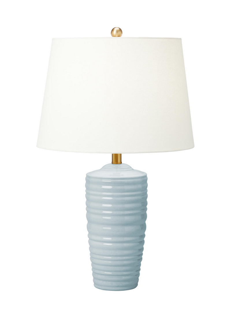 One Light Table Lamp<br /><span style="color:#4AB0CE;">Entrega: 4-10 dias en USA</span><br /><span style="color:#4AB0CE;font-size:60%;">PREGUNTE POR ENTREGA EN PANAMA</span><br />Collection: Waveland<br />Finish: Frosted Anglia