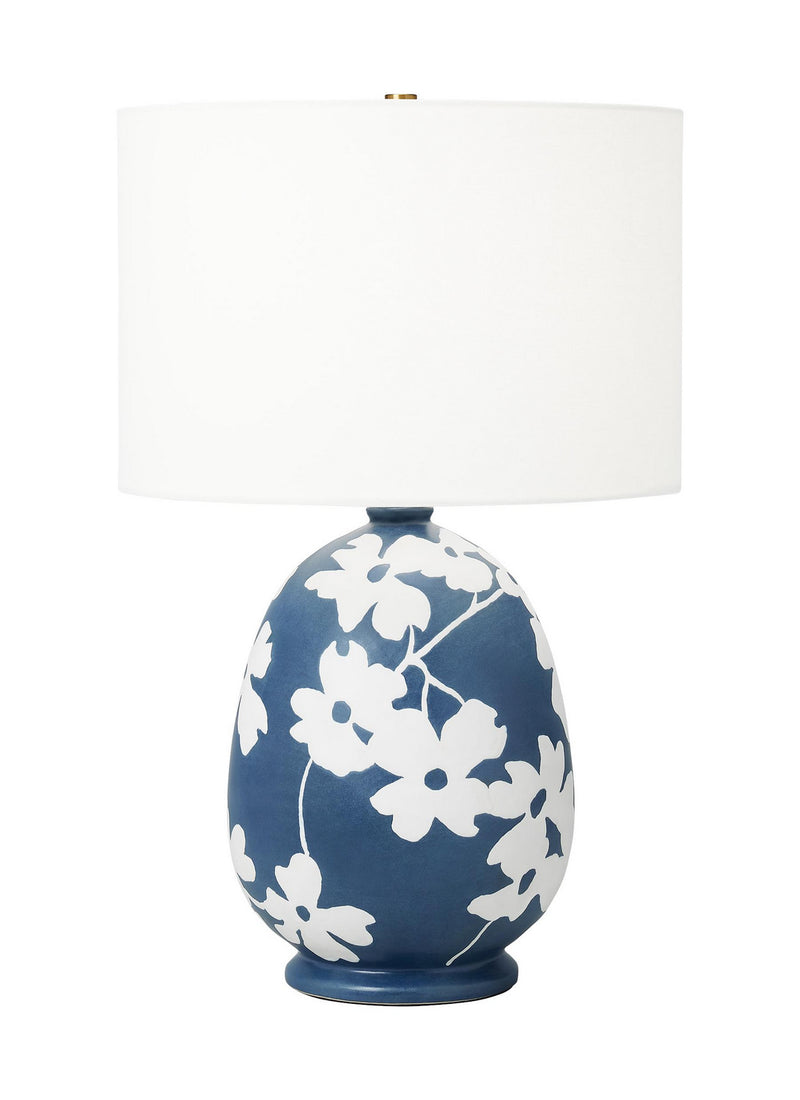 One Light Table Lamp<br /><span style="color:#4AB0CE;">Entrega: 4-10 dias en USA</span><br /><span style="color:#4AB0CE;font-size:60%;">PREGUNTE POR ENTREGA EN PANAMA</span><br />Collection: Lila<br />Finish: Semi Matte Navy Blue