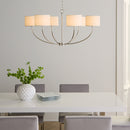 Six Light Chandelier<br /><span style="color:#4AB0CE;">Entrega: 5-6 semanas en USA</span><br /><span style="color:#4AB0CE;font-size:60%;">PREGUNTE POR ENTREGA EN PANAMA</span><br />Collection: Sawyer<br />Finish: Polished Nickel