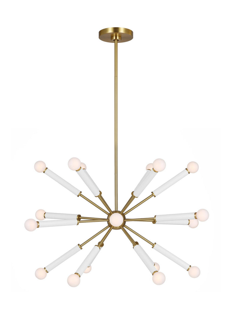 18 Light Chandelier<br /><span style="color:#4AB0CE;">Entrega: 4-10 dias en USA</span><br /><span style="color:#4AB0CE;font-size:60%;">PREGUNTE POR ENTREGA EN PANAMA</span><br />Collection: Monroe<br />Finish: Burnished Brass