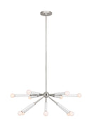 12 Light Chandelier<br /><span style="color:#4AB0CE;">Entrega: 4-10 dias en USA</span><br /><span style="color:#4AB0CE;font-size:60%;">PREGUNTE POR ENTREGA EN PANAMA</span><br />Collection: Monroe<br />Finish: Polished Nickel