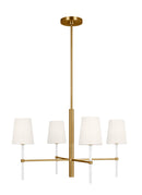 Four Light Chandelier<br /><span style="color:#4AB0CE;">Entrega: 4-10 dias en USA</span><br /><span style="color:#4AB0CE;font-size:60%;">PREGUNTE POR ENTREGA EN PANAMA</span><br />Collection: Monroe<br />Finish: Burnished Brass