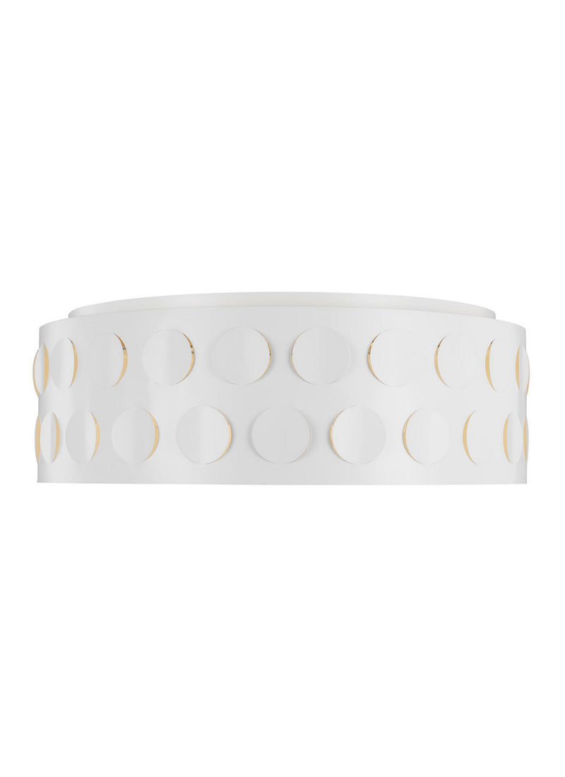 Four Light Flush Mount<br /><span style="color:#4AB0CE;">Entrega: 4-10 dias en USA</span><br /><span style="color:#4AB0CE;font-size:60%;">PREGUNTE POR ENTREGA EN PANAMA</span><br />Collection: Dottie<br />Finish: Matte White