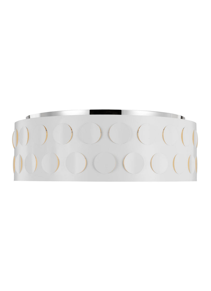 Four Light Flush Mount<br /><span style="color:#4AB0CE;">Entrega: 4-10 dias en USA</span><br /><span style="color:#4AB0CE;font-size:60%;">PREGUNTE POR ENTREGA EN PANAMA</span><br />Collection: Dottie<br />Finish: Polished Nickel