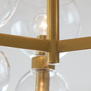 Six Light Semi Flush Mount<br /><span style="color:#4AB0CE;">Entrega: 4-10 dias en USA</span><br /><span style="color:#4AB0CE;font-size:60%;">PREGUNTE POR ENTREGA EN PANAMA</span><br />Collection: Londyn<br />Finish: Burnished Brass with Clear Glass