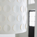 Three Light Pendant<br /><span style="color:#4AB0CE;">Entrega: 4-10 dias en USA</span><br /><span style="color:#4AB0CE;font-size:60%;">PREGUNTE POR ENTREGA EN PANAMA</span><br />Collection: Dottie<br />Finish: Burnished Brass