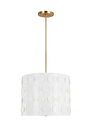 Three Light Pendant<br /><span style="color:#4AB0CE;">Entrega: 4-10 dias en USA</span><br /><span style="color:#4AB0CE;font-size:60%;">PREGUNTE POR ENTREGA EN PANAMA</span><br />Collection: Dottie<br />Finish: Burnished Brass