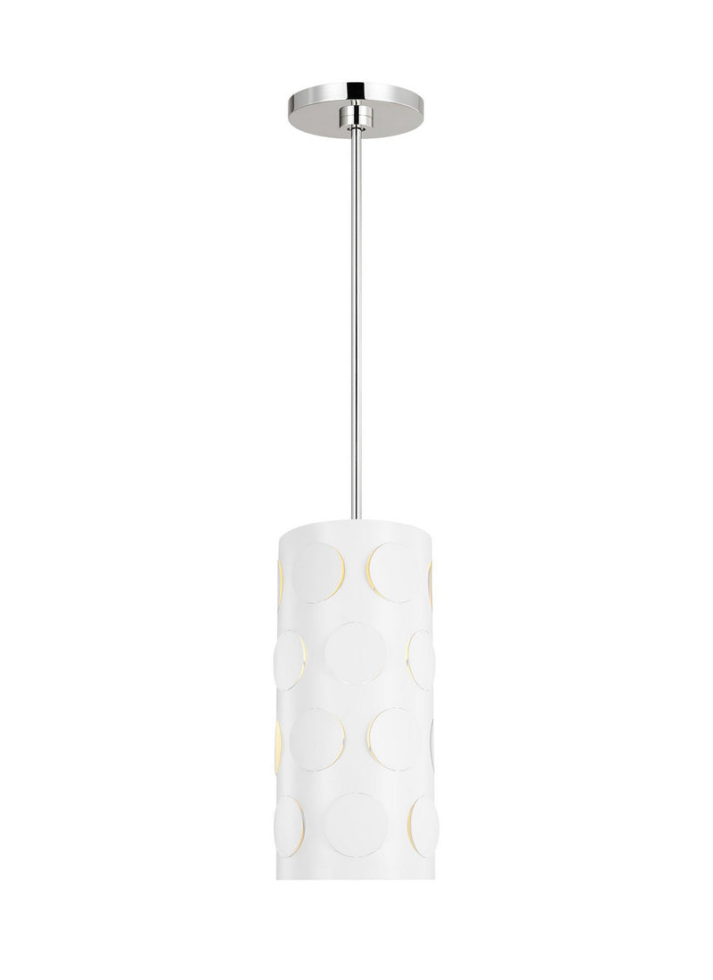 One Light Pendant<br /><span style="color:#4AB0CE;">Entrega: 4-10 dias en USA</span><br /><span style="color:#4AB0CE;font-size:60%;">PREGUNTE POR ENTREGA EN PANAMA</span><br />Collection: Dottie<br />Finish: Polished Nickel