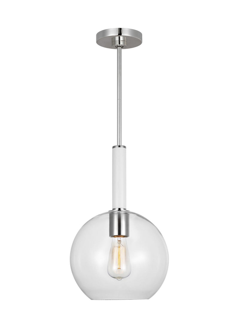 One Light Pendant<br /><span style="color:#4AB0CE;">Entrega: 4-10 dias en USA</span><br /><span style="color:#4AB0CE;font-size:60%;">PREGUNTE POR ENTREGA EN PANAMA</span><br />Collection: Monroe<br />Finish: Polished Nickel