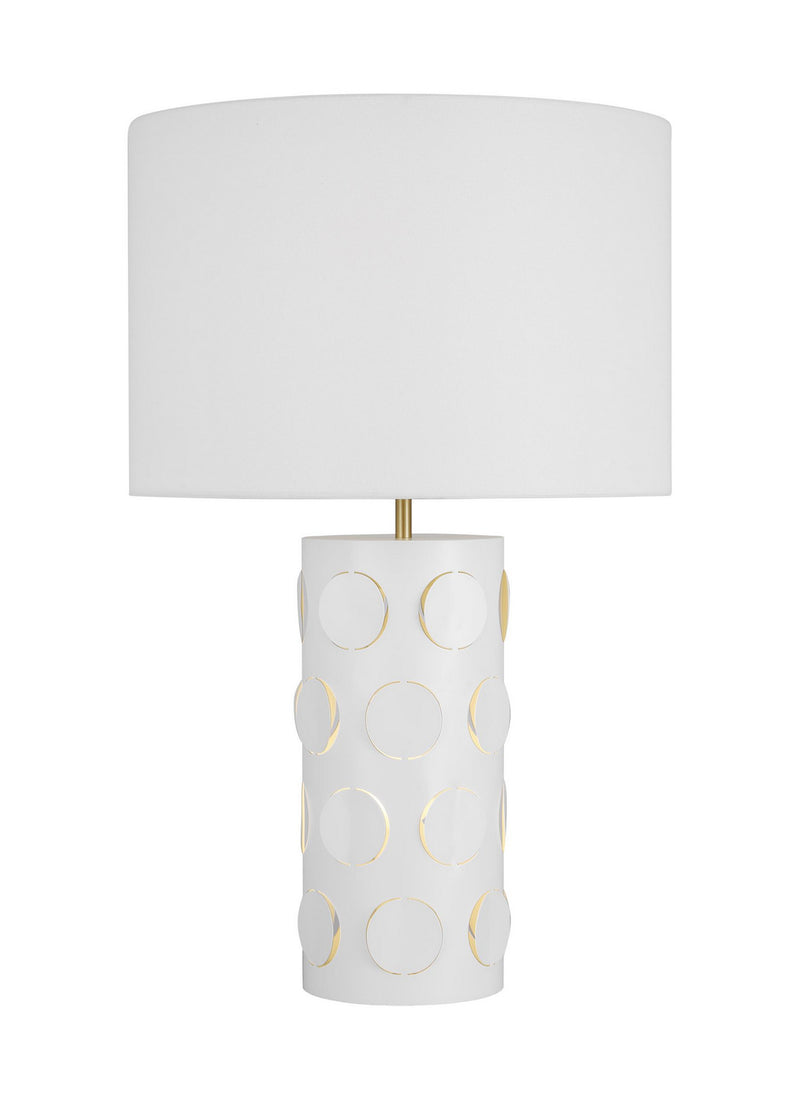 Two Light Table Lamp<br /><span style="color:#4AB0CE;">Entrega: 4-10 dias en USA</span><br /><span style="color:#4AB0CE;font-size:60%;">PREGUNTE POR ENTREGA EN PANAMA</span><br />Collection: Dottie<br />Finish: Burnished Brass