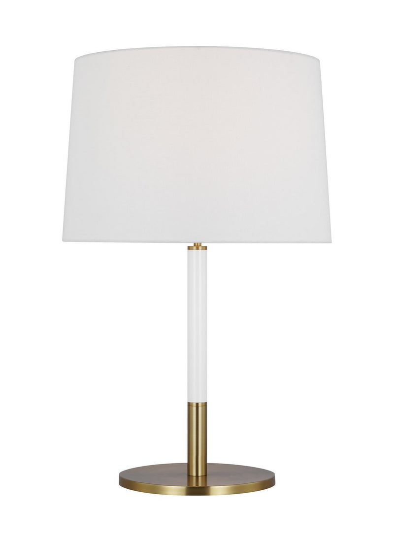 One Light Table Lamp<br /><span style="color:#4AB0CE;">Entrega: 4-10 dias en USA</span><br /><span style="color:#4AB0CE;font-size:60%;">PREGUNTE POR ENTREGA EN PANAMA</span><br />Collection: Monroe<br />Finish: Burnished Brass