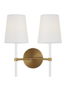 Visual Comfort Studio - KSW1102BBSGW - Two Light Wall Sconce - Monroe - Burnished Brass