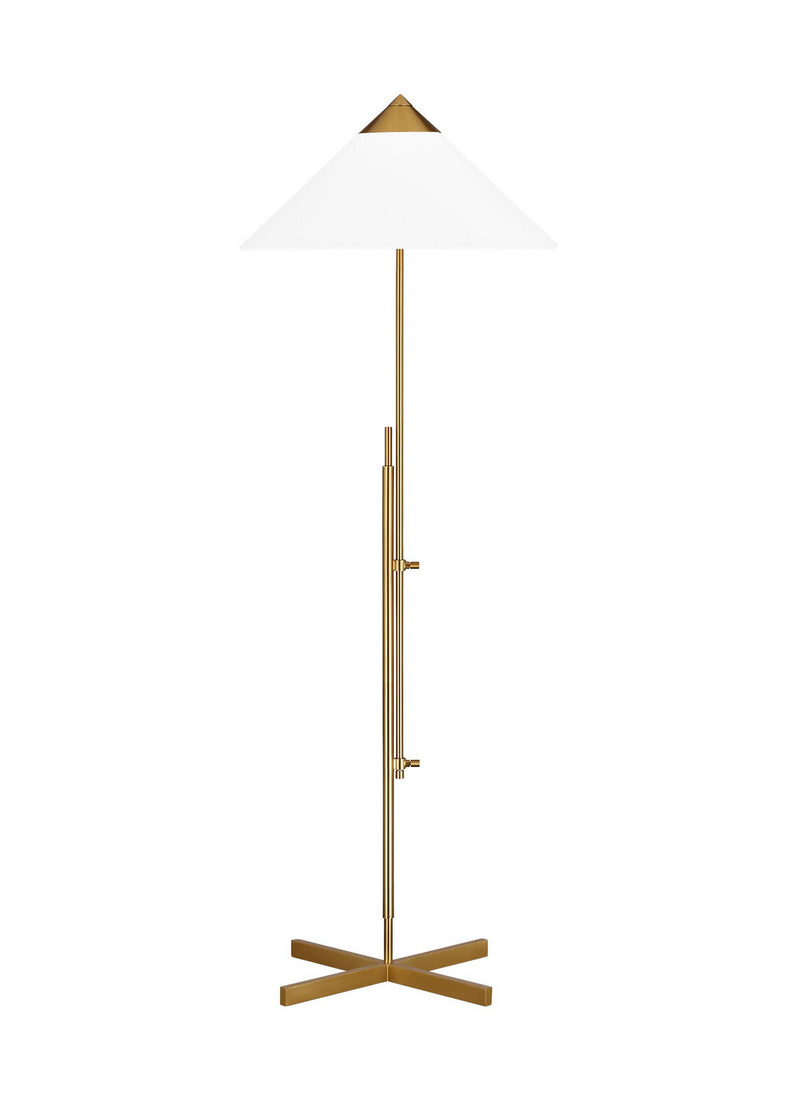 One Light Floor Lamp<br /><span style="color:#4AB0CE;">Entrega: 4-10 dias en USA</span><br /><span style="color:#4AB0CE;font-size:60%;">PREGUNTE POR ENTREGA EN PANAMA</span><br />Collection: Franklin<br />Finish: Burnished Brass