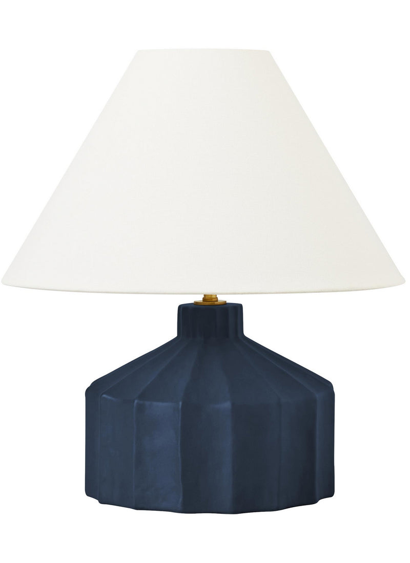 One Light Table Lamp<br /><span style="color:#4AB0CE;">Entrega: 4-10 dias en USA</span><br /><span style="color:#4AB0CE;font-size:60%;">PREGUNTE POR ENTREGA EN PANAMA</span><br />Collection: Veneto<br />Finish: Matte Medium Blue Wash