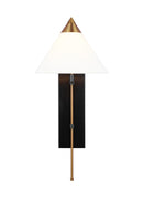 One Light Wall Sconce<br /><span style="color:#4AB0CE;">Entrega: 4-10 dias en USA</span><br /><span style="color:#4AB0CE;font-size:60%;">PREGUNTE POR ENTREGA EN PANAMA</span><br />Collection: Franklin<br />Finish: Burnished Brass and Deep Bronze
