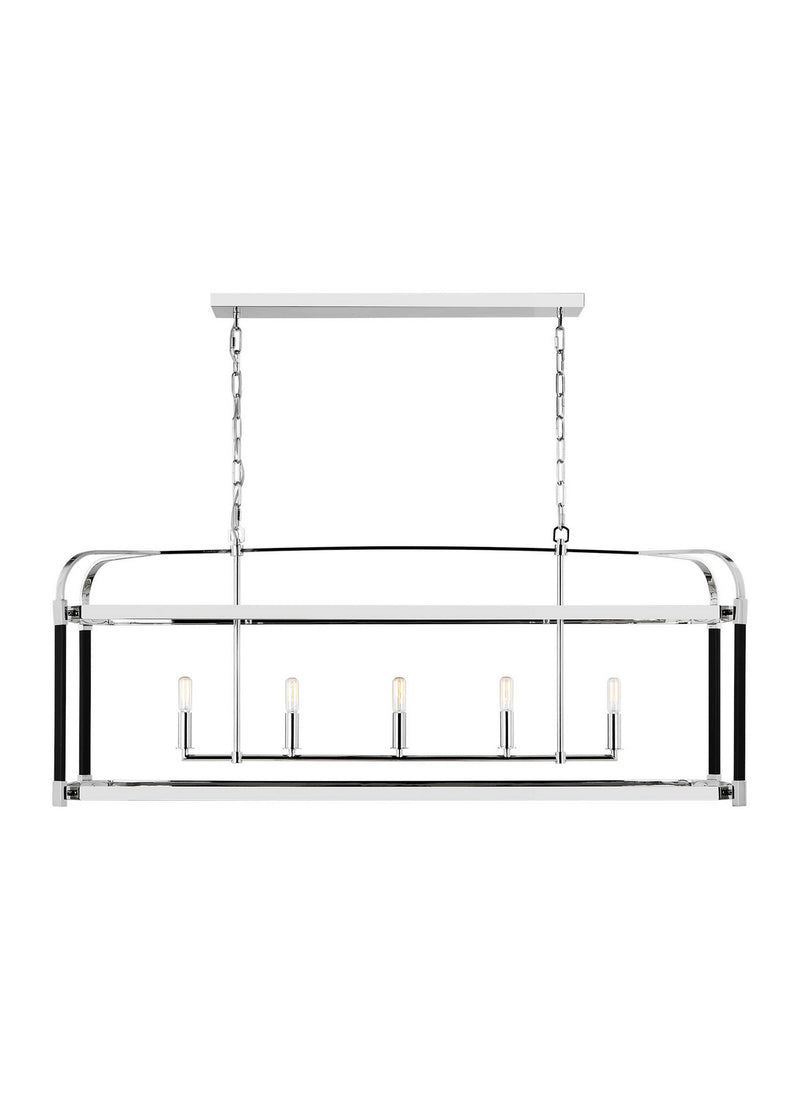 Five Light Chandelier<br /><span style="color:#4AB0CE;">Entrega: 4-10 dias en USA</span><br /><span style="color:#4AB0CE;font-size:60%;">PREGUNTE POR ENTREGA EN PANAMA</span><br />Collection: Hadley<br />Finish: Polished Nickel