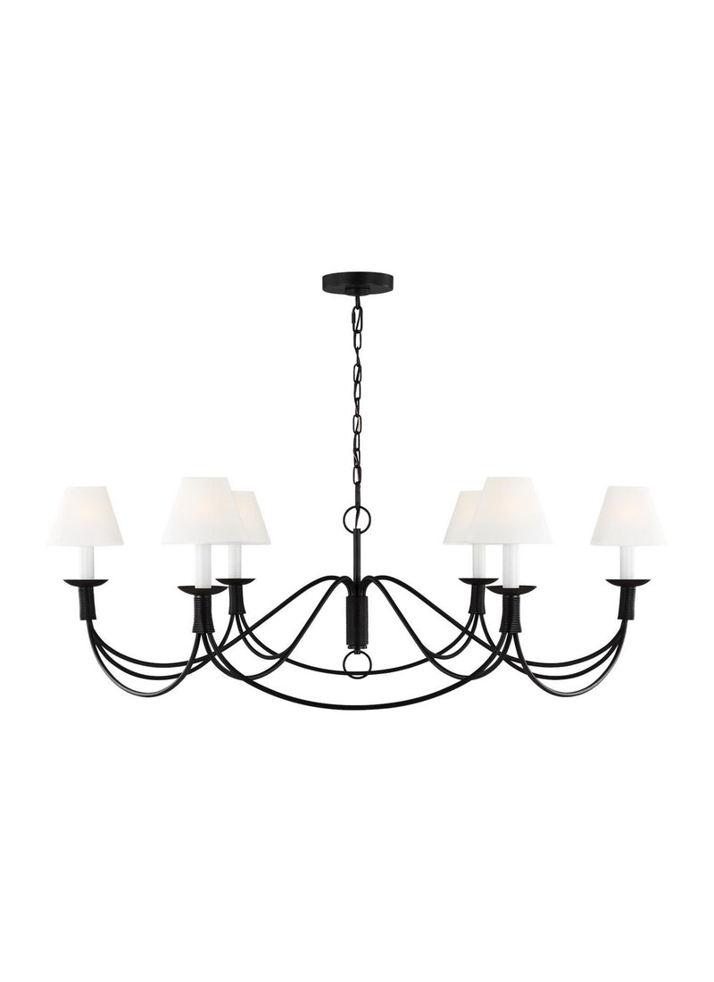 Six Light Chandelier<br /><span style="color:#4AB0CE;">Entrega: 4-10 dias en USA</span><br /><span style="color:#4AB0CE;font-size:60%;">PREGUNTE POR ENTREGA EN PANAMA</span><br />Collection: Sullivan<br />Finish: Aged Iron