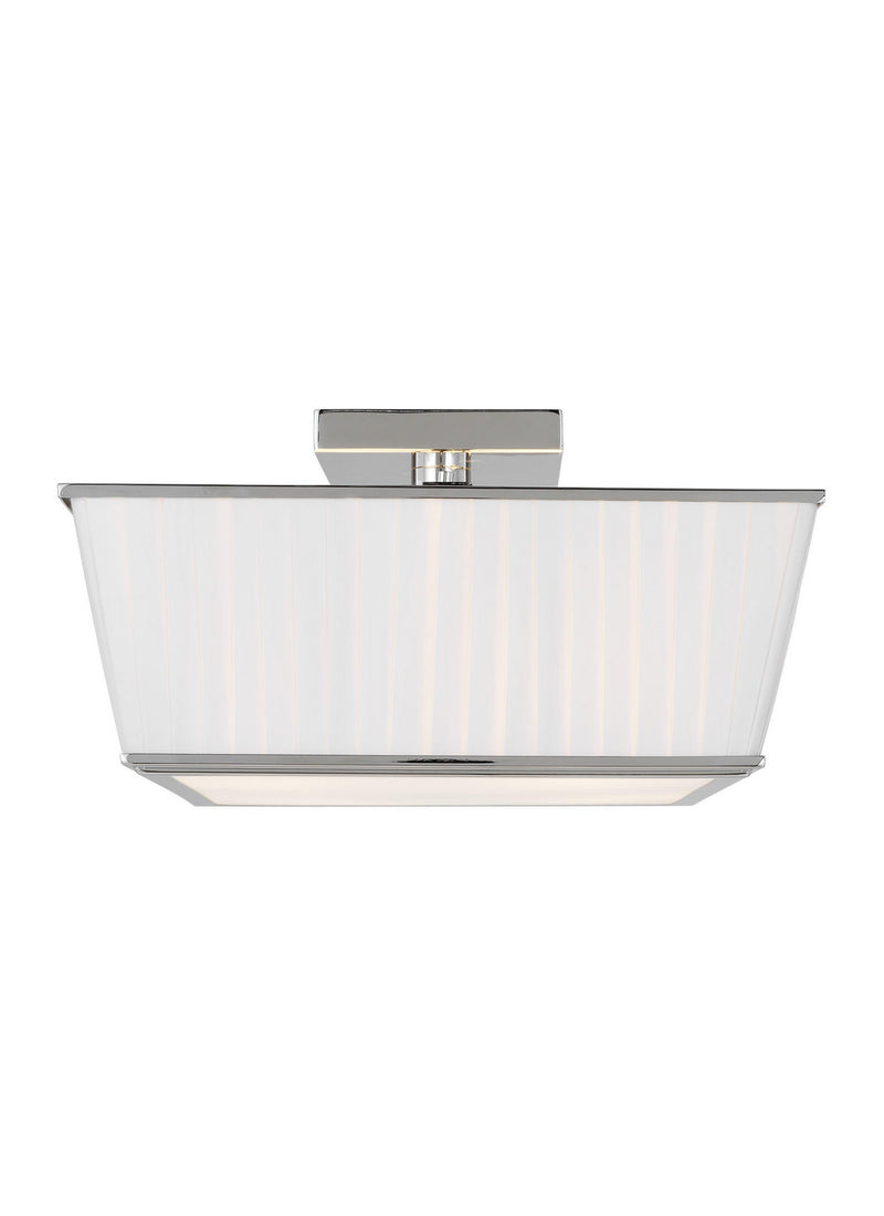 Four Light Flush Mount<br /><span style="color:#4AB0CE;">Entrega: 4-10 dias en USA</span><br /><span style="color:#4AB0CE;font-size:60%;">PREGUNTE POR ENTREGA EN PANAMA</span><br />Collection: Esther<br />Finish: Polished Nickel