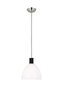 One Light Pendant<br /><span style="color:#4AB0CE;">Entrega: 4-10 dias en USA</span><br /><span style="color:#4AB0CE;font-size:60%;">PREGUNTE POR ENTREGA EN PANAMA</span><br />Collection: Hadley<br />Finish: Polished Nickel