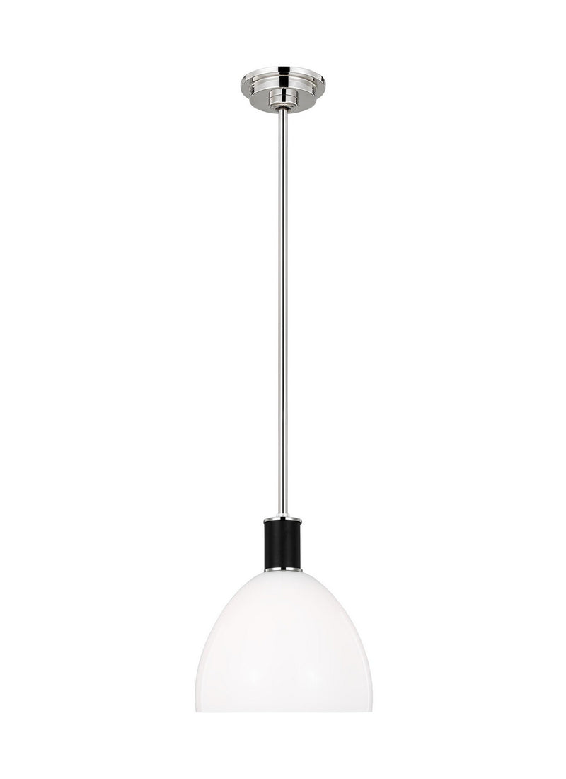 One Light Pendant<br /><span style="color:#4AB0CE;">Entrega: 4-10 dias en USA</span><br /><span style="color:#4AB0CE;font-size:60%;">PREGUNTE POR ENTREGA EN PANAMA</span><br />Collection: Hadley<br />Finish: Polished Nickel