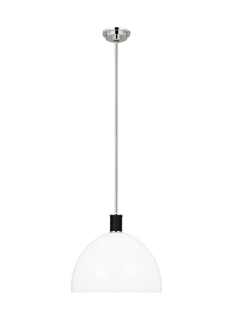 One Light Pendant<br /><span style="color:#4AB0CE;">Entrega: 4-10 dias en USA</span><br /><span style="color:#4AB0CE;font-size:60%;">PREGUNTE POR ENTREGA EN PANAMA</span><br />Collection: Hadley<br />Finish: Polished Nickel