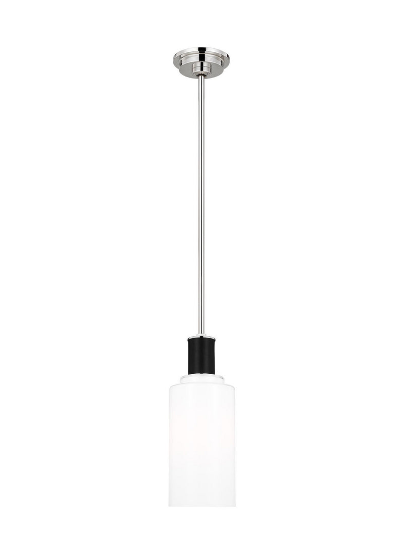 One Light Pendant<br /><span style="color:#4AB0CE;">Entrega: 4-10 dias en USA</span><br /><span style="color:#4AB0CE;font-size:60%;">PREGUNTE POR ENTREGA EN PANAMA</span><br />Collection: Hadley<br />Finish: Polished Nickel
