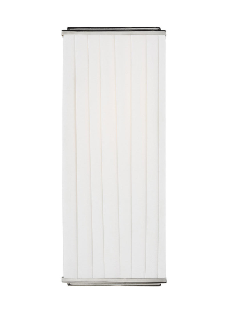 One Light Wall Sconce<br /><span style="color:#4AB0CE;">Entrega: 4-10 dias en USA</span><br /><span style="color:#4AB0CE;font-size:60%;">PREGUNTE POR ENTREGA EN PANAMA</span><br />Collection: Esther<br />Finish: Polished Nickel