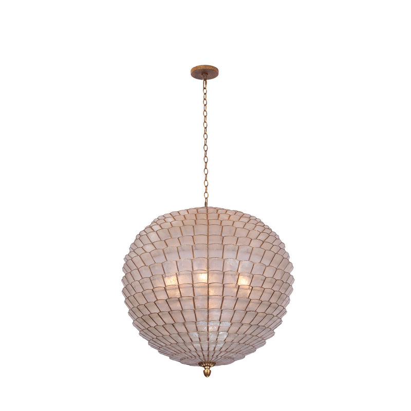 Kalco - 515156OL - Six Light Pendant - Samal - Oxidized Gold Leaf