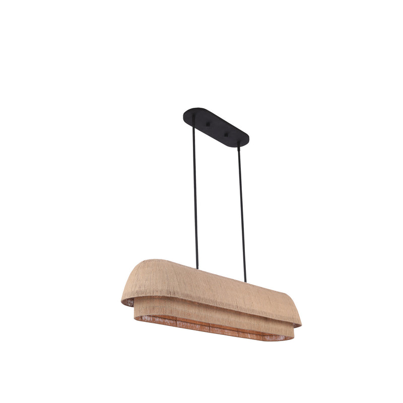 Kalco - 515261MB - Eight Light Island Pendant - Seychelles - Matte Black