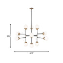 12 Light Chandelier<br /><span style="color:#4AB0CE;">Entrega: 4-10 dias en USA</span><br /><span style="color:#4AB0CE;font-size:60%;">PREGUNTE POR ENTREGA EN PANAMA</span><br />Collection: Cafe<br />Finish: Satin Brass