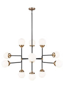 Visual Comfort Studio - 3187912-848 - 12 Light Chandelier - Cafe - Satin Brass