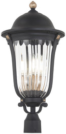 Minka-Lavery - 73239-738 - Four Light Outdoor Post Mount - Peale Street - Sand Coal And Vermeil Gold