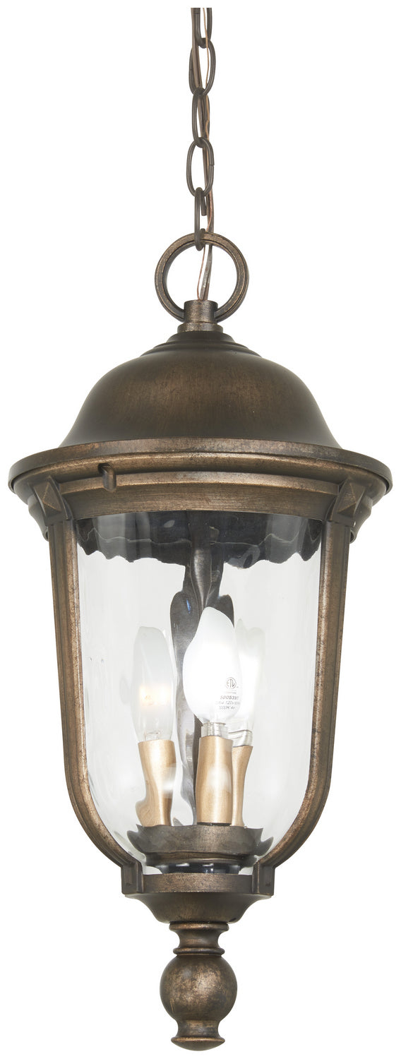 Minka-Lavery - 73246-748 - Three Light Outdoor Chain Hung - Havenwood - Tauira Bronze And Alder Silver