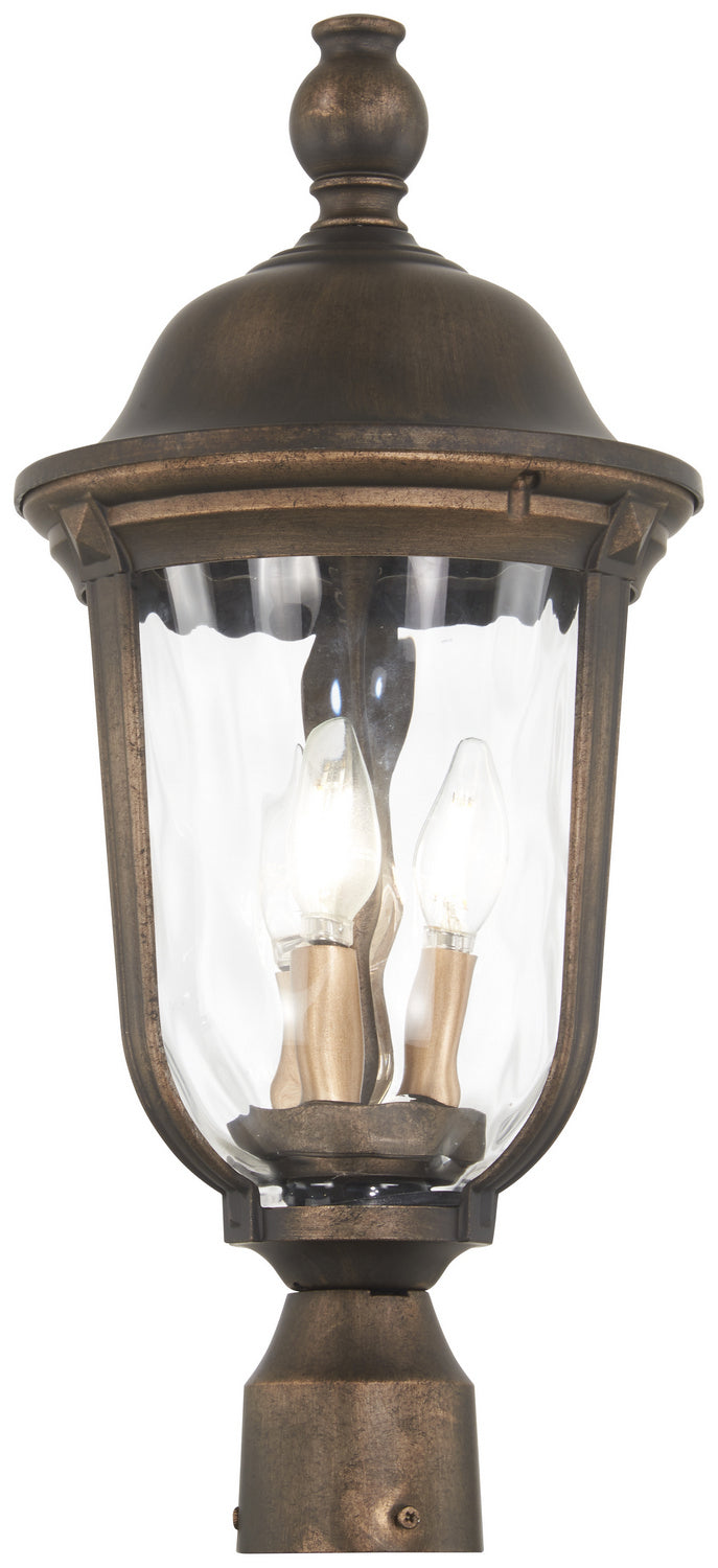 Minka-Lavery - 73248-748 - Three Light Outdoor Post Mount - Havenwood - Tauira Bronze And Alder Silver