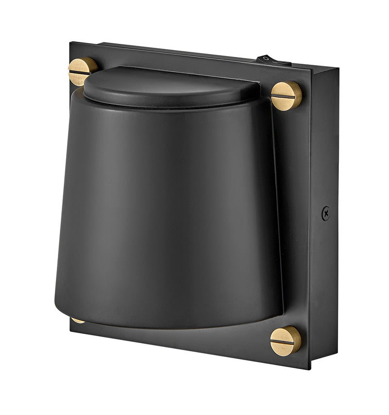 LED Wall Sconce<br /><span style="color:#4AB0CE;">Entrega: 4-10 dias en USA</span><br /><span style="color:#4AB0CE;font-size:60%;">PREGUNTE POR ENTREGA EN PANAMA</span><br />Collection: Scout<br />Finish: Black