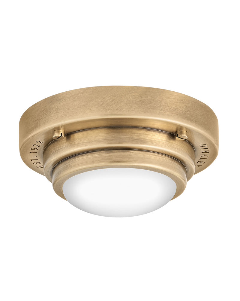 LED Flush Mount or Sconce<br /><span style="color:#4AB0CE;">Entrega: 4-10 dias en USA</span><br /><span style="color:#4AB0CE;font-size:60%;">PREGUNTE POR ENTREGA EN PANAMA</span><br />Collection: Porte<br />Finish: Heritage Brass