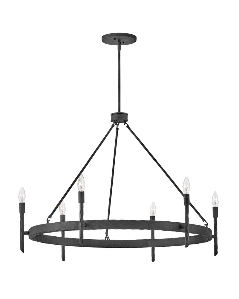 LED Chandelier<br /><span style="color:#4AB0CE;">Entrega: 4-10 dias en USA</span><br /><span style="color:#4AB0CE;font-size:60%;">PREGUNTE POR ENTREGA EN PANAMA</span><br />Collection: Tress<br />Finish: Forged Iron