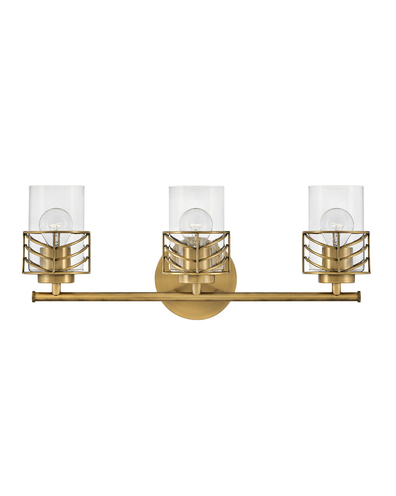 LED Vanity<br /><span style="color:#4AB0CE;">Entrega: 4-10 dias en USA</span><br /><span style="color:#4AB0CE;font-size:60%;">PREGUNTE POR ENTREGA EN PANAMA</span><br />Collection: Della<br />Finish: Lacquered Brass