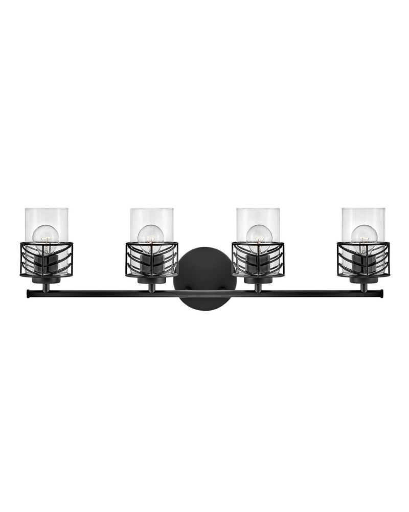 LED Vanity<br /><span style="color:#4AB0CE;">Entrega: 4-10 dias en USA</span><br /><span style="color:#4AB0CE;font-size:60%;">PREGUNTE POR ENTREGA EN PANAMA</span><br />Collection: Della<br />Finish: Black