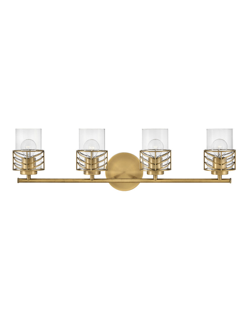 LED Vanity<br /><span style="color:#4AB0CE;">Entrega: 4-10 dias en USA</span><br /><span style="color:#4AB0CE;font-size:60%;">PREGUNTE POR ENTREGA EN PANAMA</span><br />Collection: Della<br />Finish: Lacquered Brass