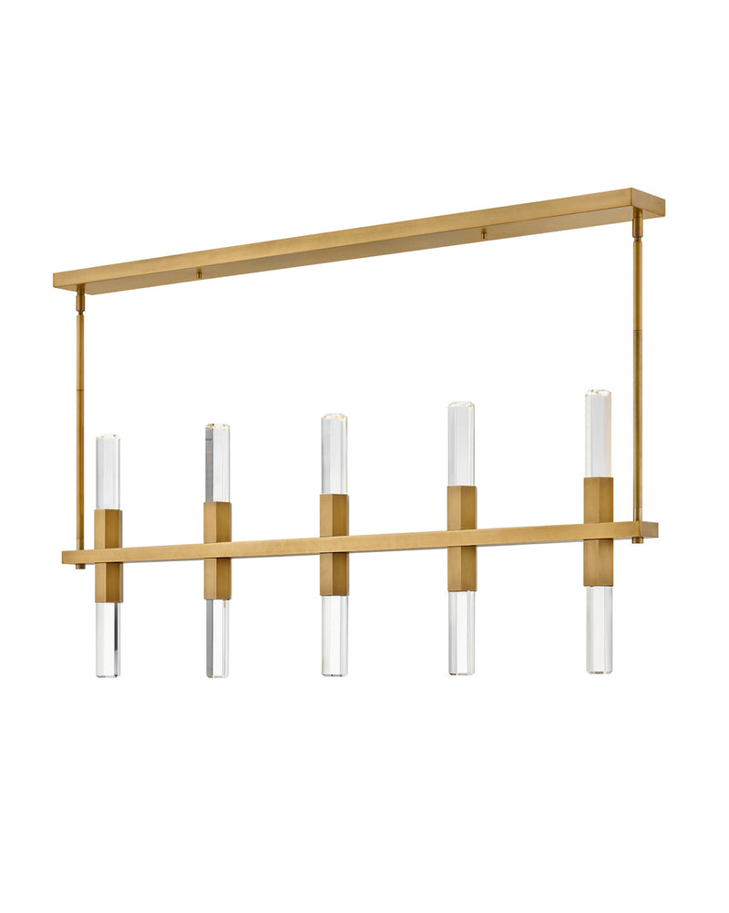 LED Linear Pendant<br /><span style="color:#4AB0CE;">Entrega: 4-10 dias en USA</span><br /><span style="color:#4AB0CE;font-size:60%;">PREGUNTE POR ENTREGA EN PANAMA</span><br />Collection: Cecily<br />Finish: Heritage Brass
