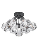 Fredrick Ramond - FR46951BLK - LED Semi-Flush Mount - Elise - Black