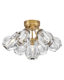 Fredrick Ramond - FR46951HBR - LED Semi-Flush Mount - Elise - Heritage Brass