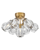 Fredrick Ramond - FR46951HBR - LED Semi-Flush Mount - Elise - Heritage Brass